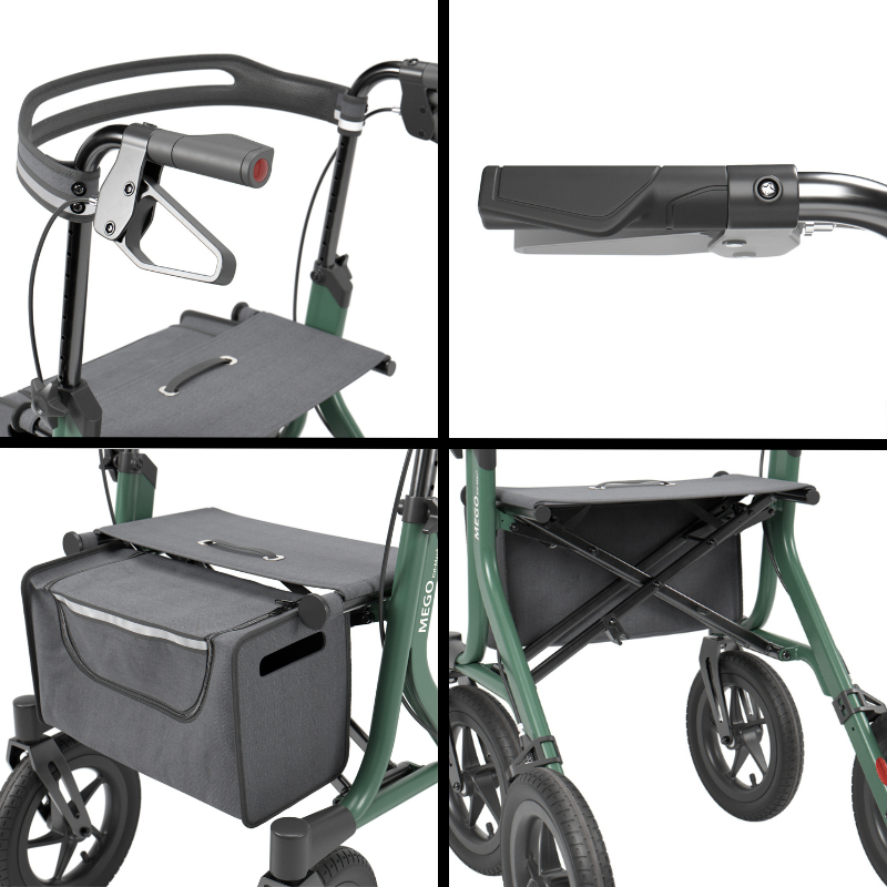 MEGO 2G rollator - Green