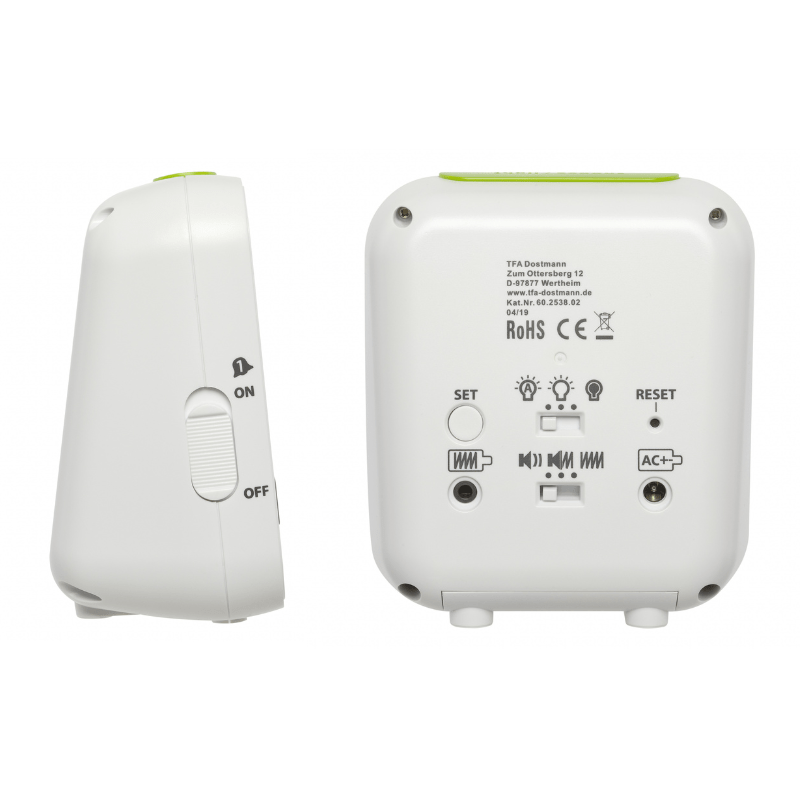 Vækkeur med pudevibrator