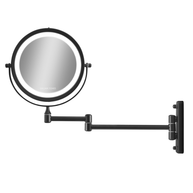 10246-00 wall-mounted make-up mirror black