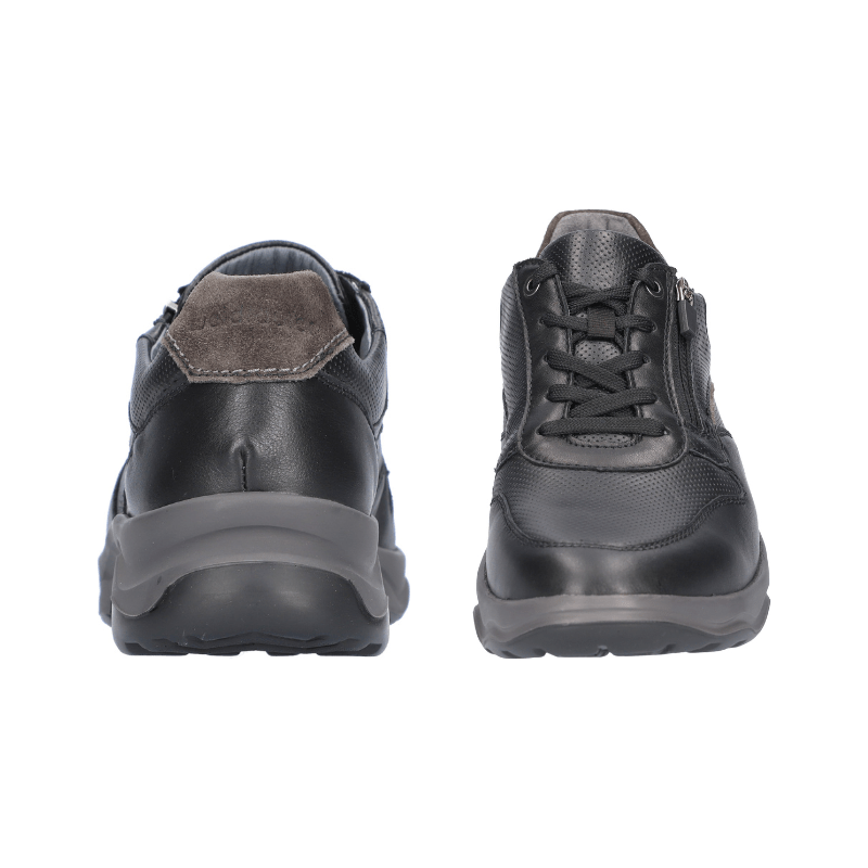 Waldläufer herresneaker - Sort læder