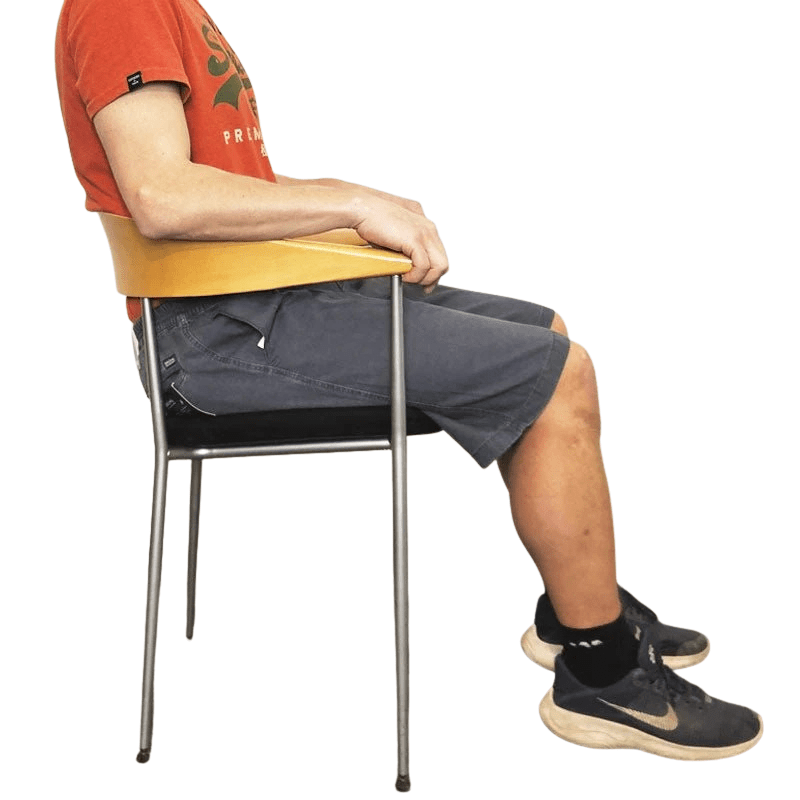 Shorts med elastik i taljen - Støvet blå