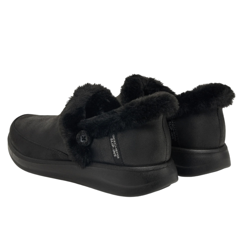 Skechers slip-in damehjemmesko - Sort