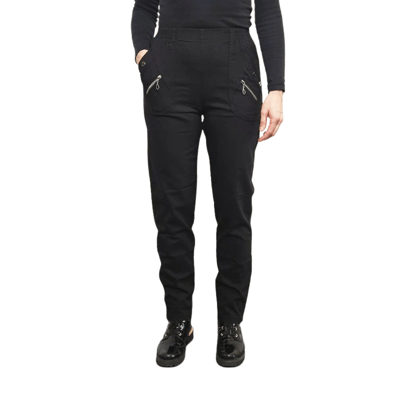 Let forede damebukser - Sort