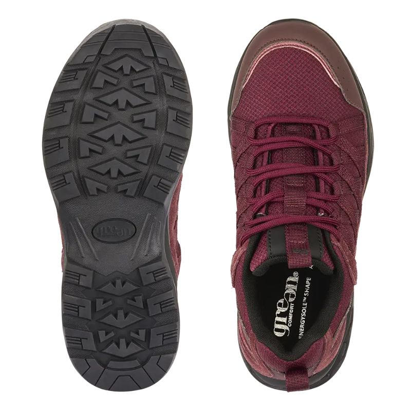 Green Comfort outdoor women's sneaker - Bordeaux