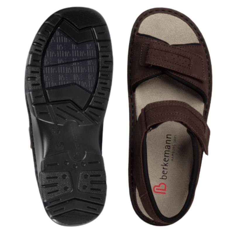 Berkemann herresandal - Brun