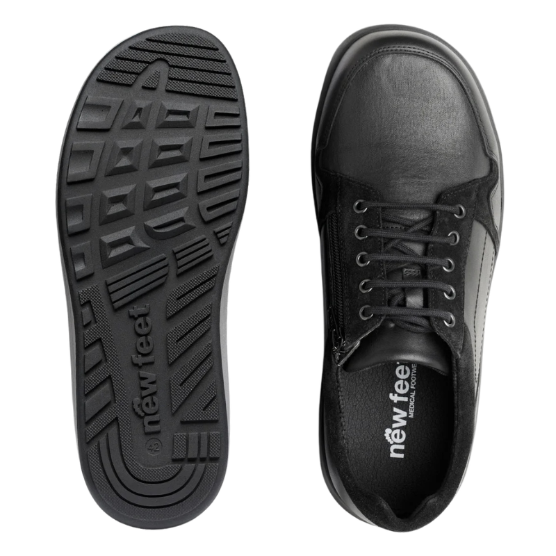 New Feet men's stretch shoe – Black