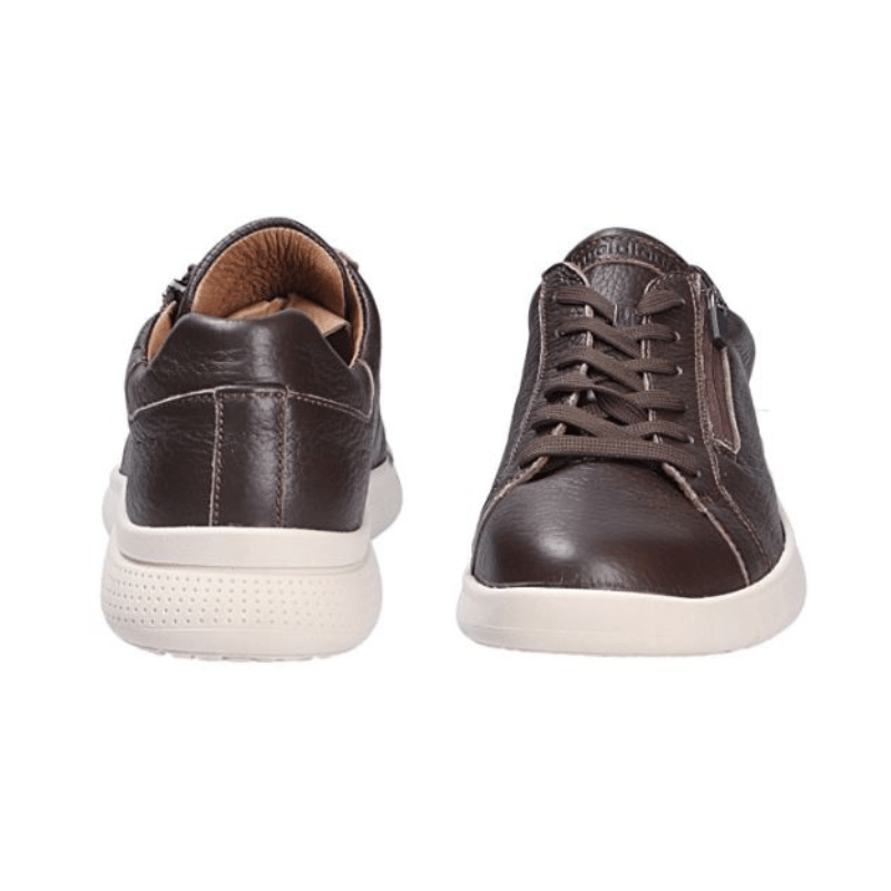 Waldläufer herresko i læder - Mørkebrun