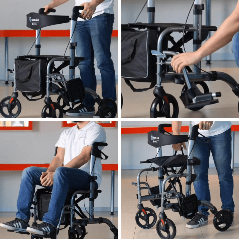 GAYA kørestol og rollator i én