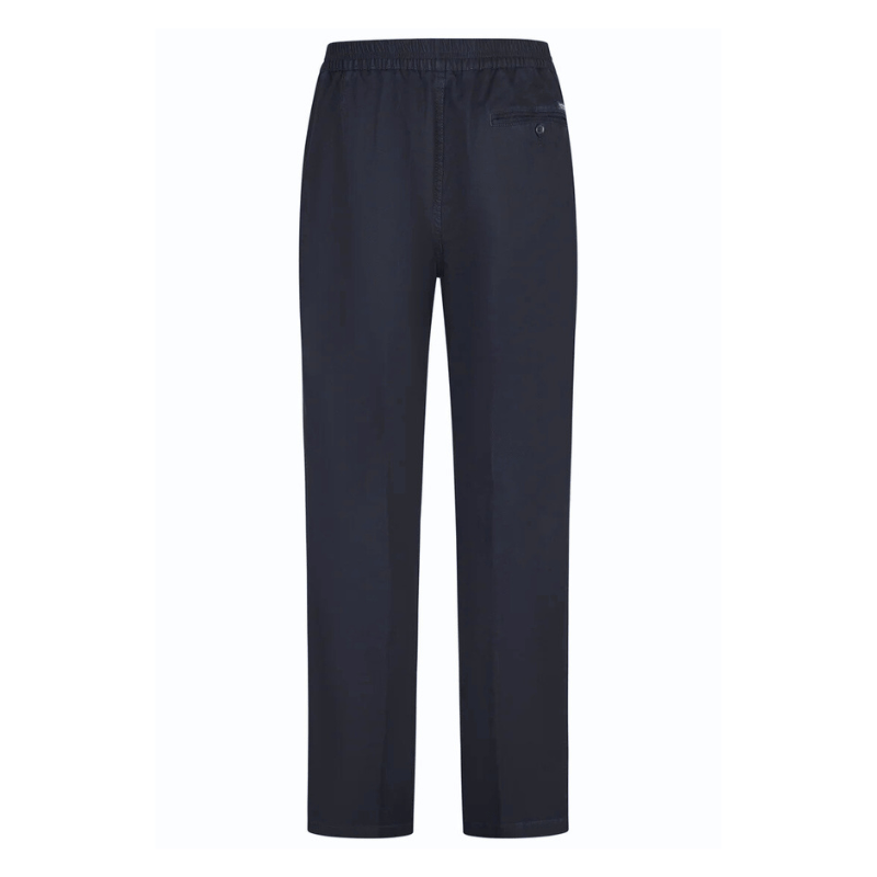 Kraftige bukser med elastik - Mørkeblå