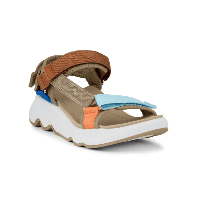 Green Comfort sporty damesandal - Multicolor