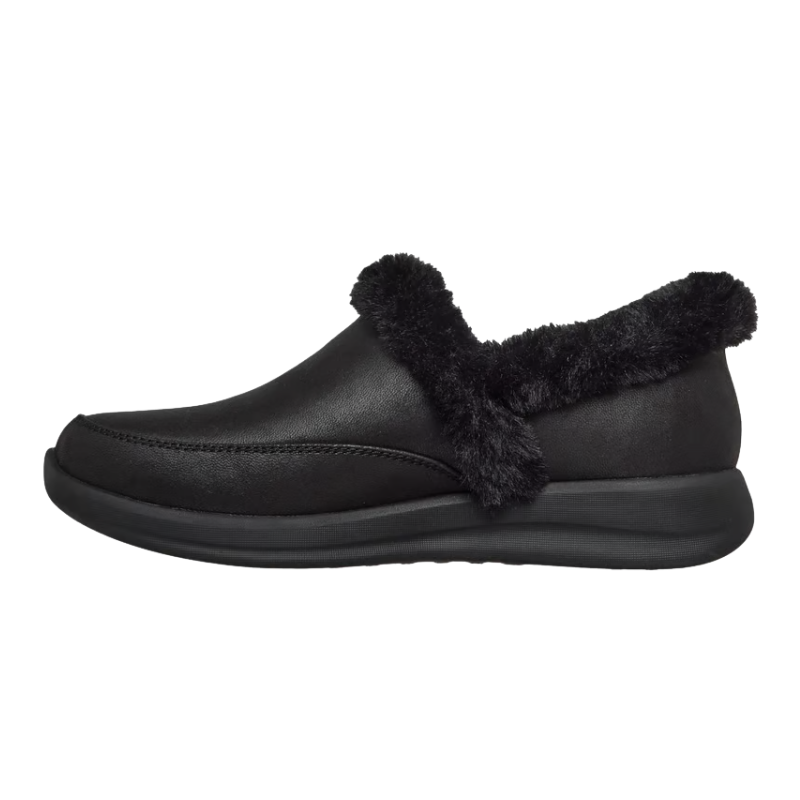 Skechers slip-in damehjemmesko - Sort