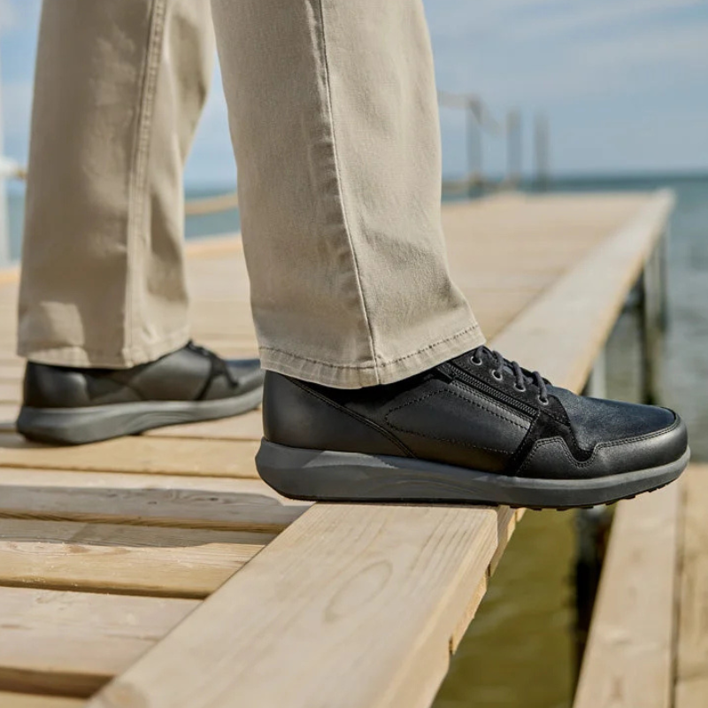 New Feet men's stretch shoe – Black