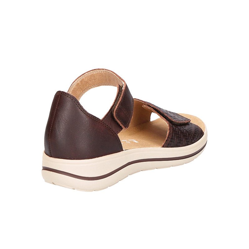 Hartjes damesandal - Nøddebrun - Seniorshop