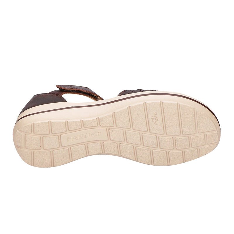 Hartjes damesandal - Nøddebrun - Seniorshop