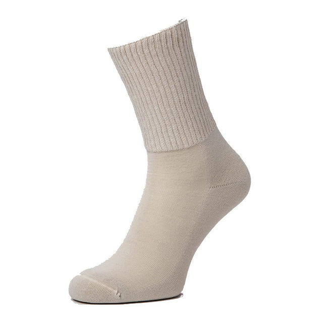 Kraftige diabetesstrømper - Sand - Seniorshop