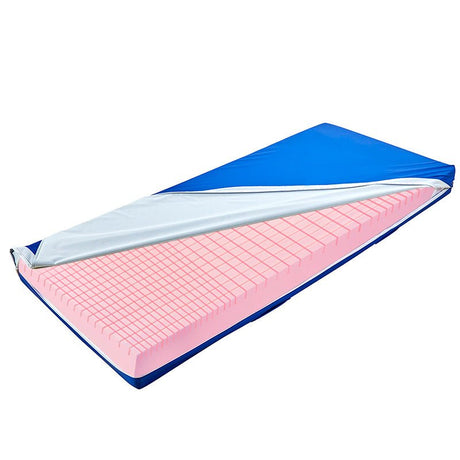 1 - lags skummadras med inkontinensbetræk - Seniorshop