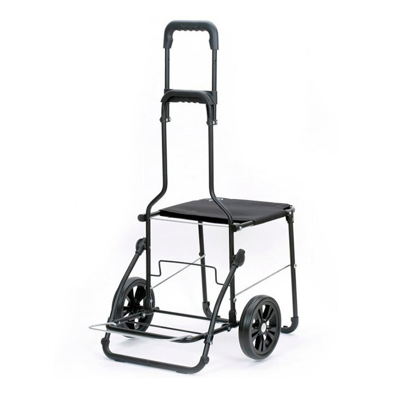 Komfort indkøbsvogn med sæde - Seniorshop