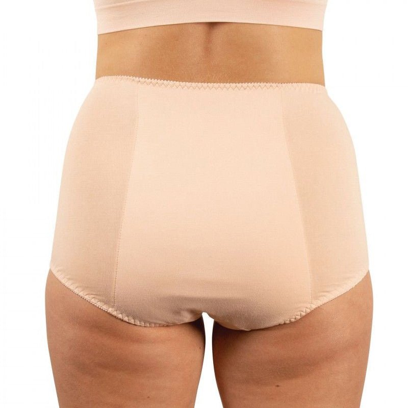 Inkontinens trusse med blonde - Beige - Seniorshop