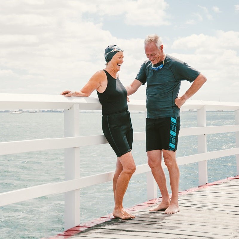 Sorte inkontinens badebukser - Unisex - Seniorshop