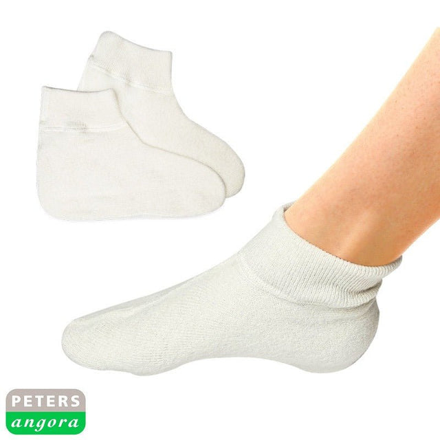 Bløde natsokker med angora - Seniorshop