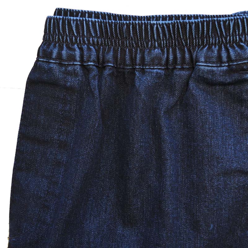 Jeans med elastik i taljen, Blå - Seniorshop