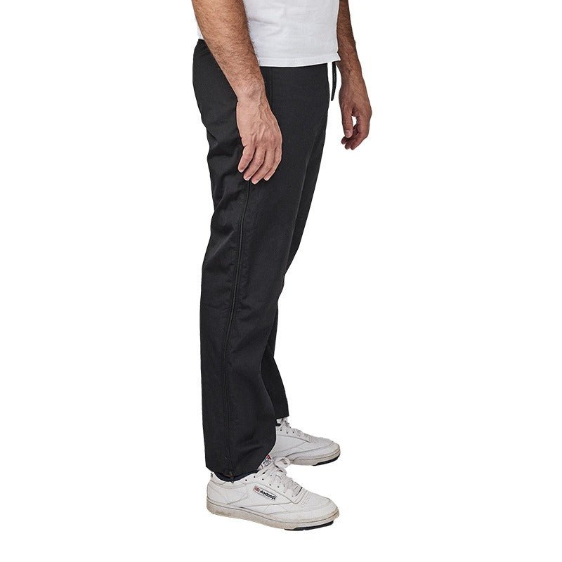 Bukser med lynlås i siden - Sort - Seniorshop