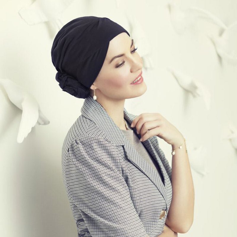 Zuri turban i blød bomuld - Seniorshop