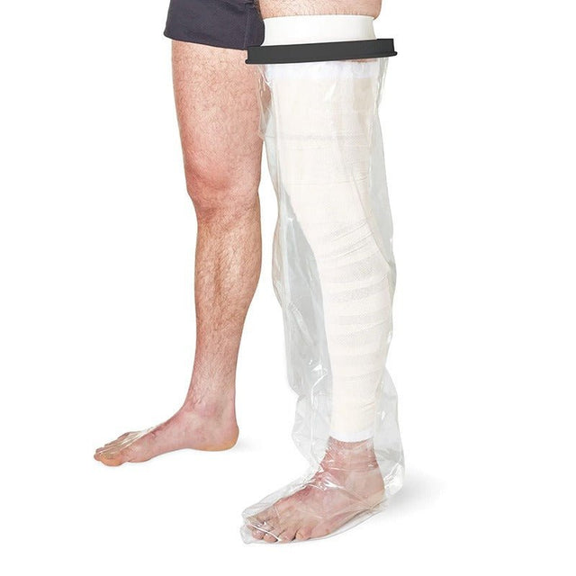Badeovertræk til bandage/gips - Helt ben - Seniorshop
