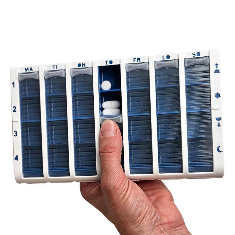 Doseringsæske - 7x4 rum - Seniorshop