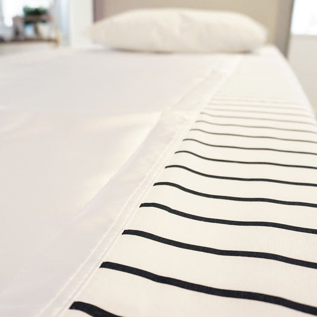 Glidelagen med satin - 200x200 cm - Seniorshop