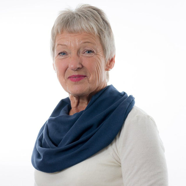 Honni tørklæde / Hagesmæk - Grå - Seniorshop