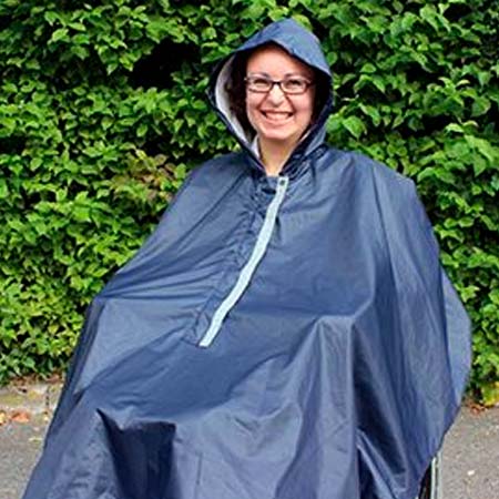 Foret regnslag / Poncho med hætte - Seniorshop