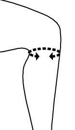 Knæbandage med sideskinner - Seniorshop