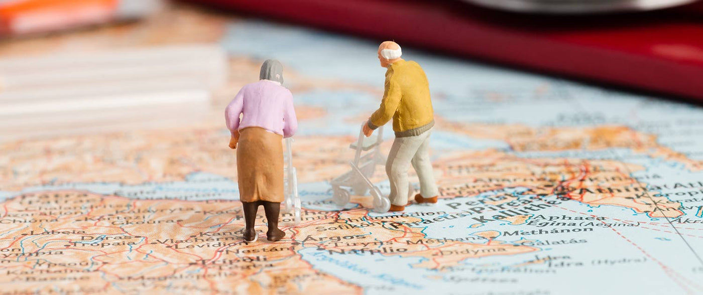 Banner med overskriften: Hvilken rollator skal jeg vælge?