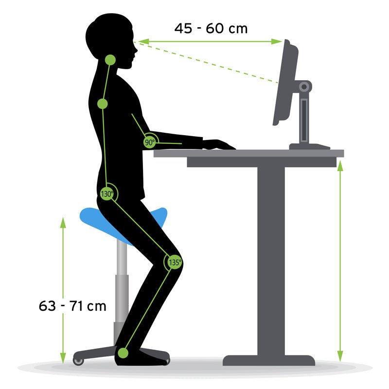 Universal sadelstol med hjul - Seniorshop