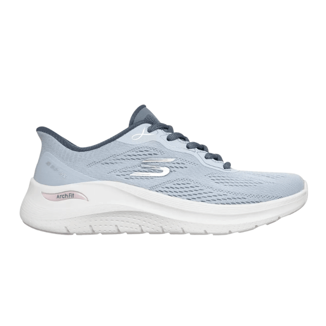 Skechers slip - in damesneaker - Lyseblå
