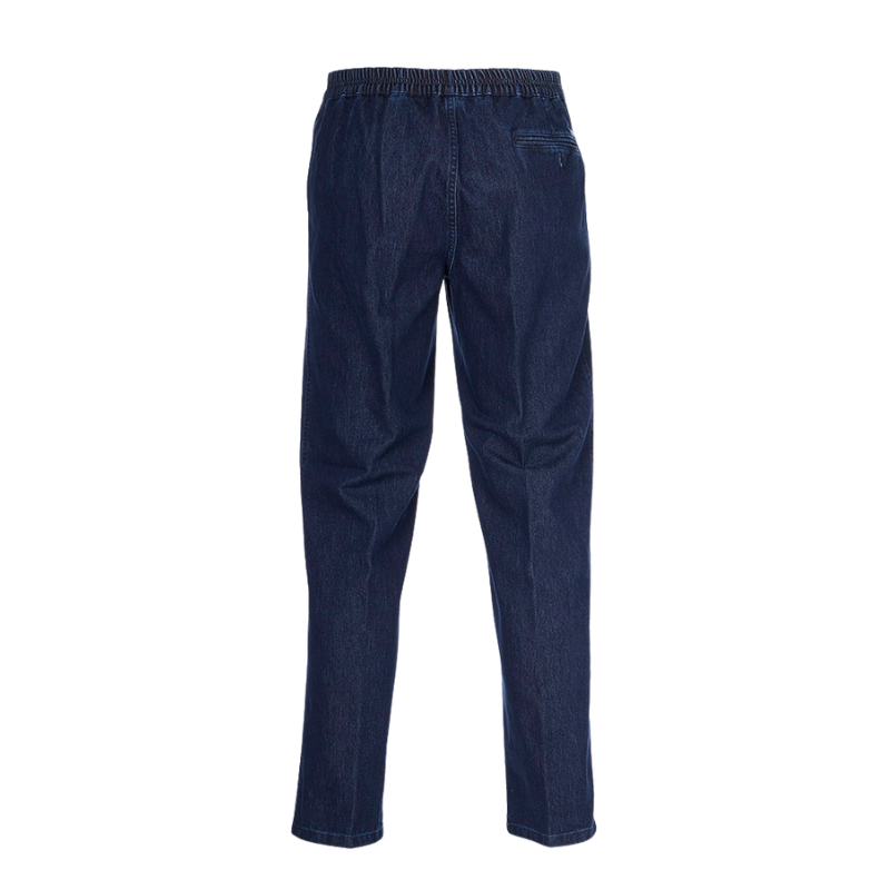 Jeans with Elastic Waist - Blue