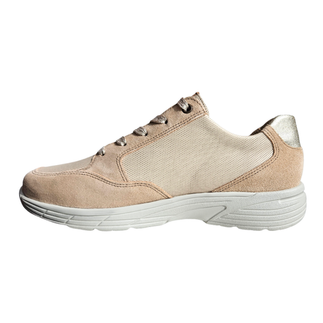 Hartjes sporty damesneaker - Beige