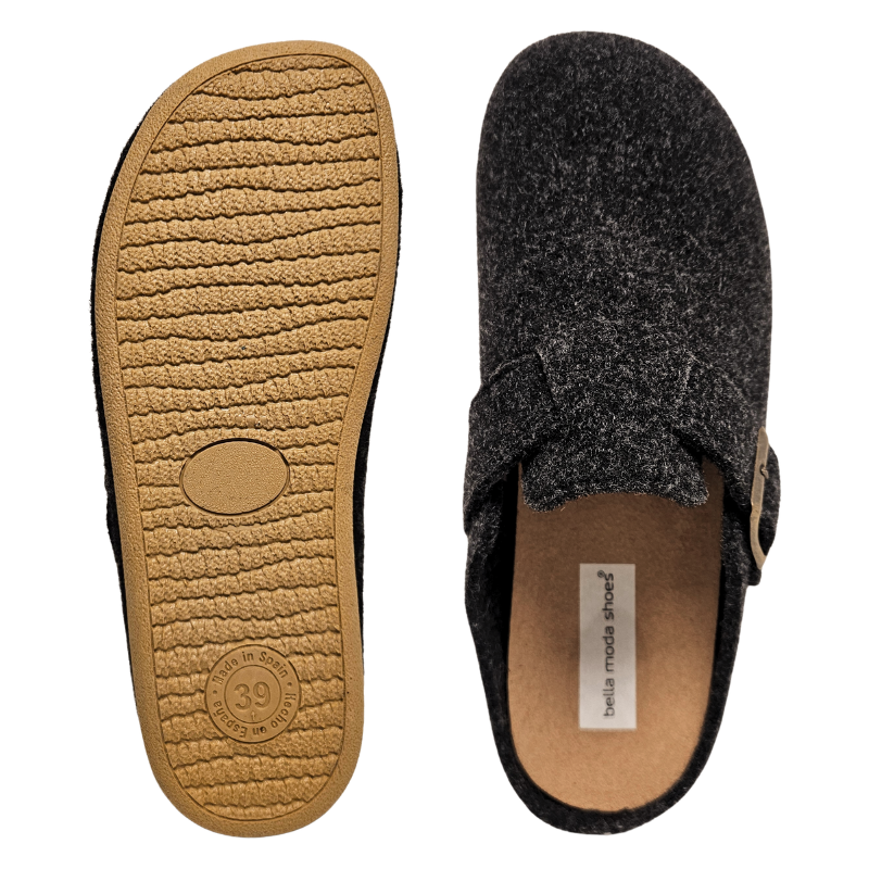 Bella Moda women's slippers - Anthracite