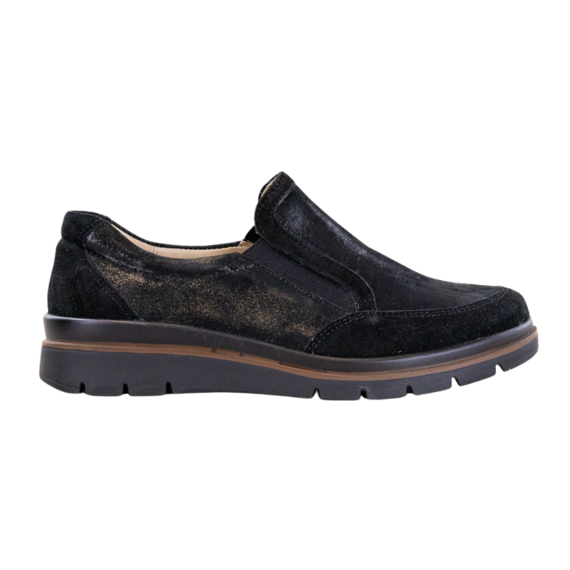 Fidelio slippers with stretch - Black