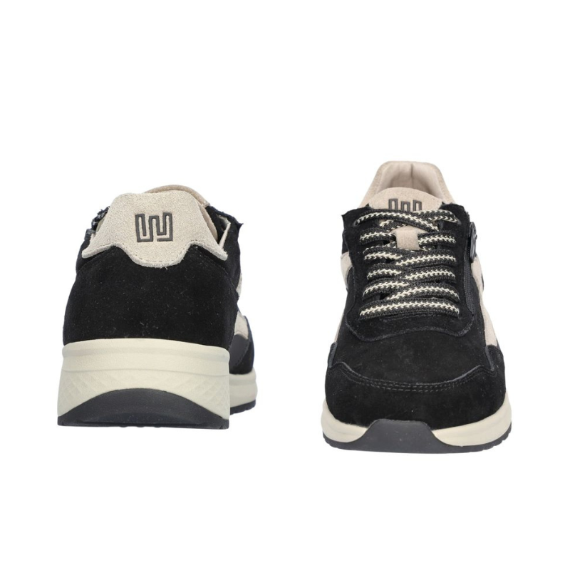 Velour nubuck shoes 'Jenna' in black