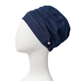 Yoga turban - Dark blue denim