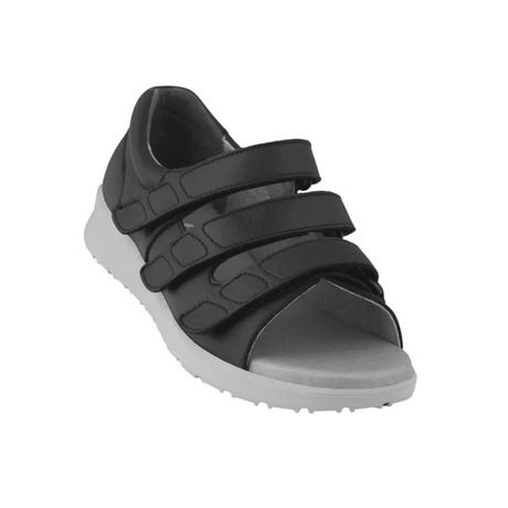 New Feet damesandal med hælkappe - Sort