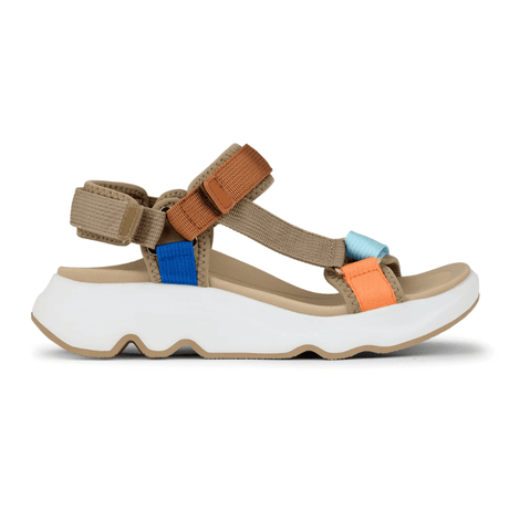 Green Comfort sporty damesandal - Multicolor