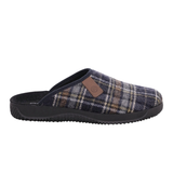 Rohde checkered men's slippers - Blue