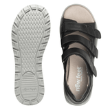 New Feet damesandal med hælkappe - Sort