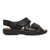 Tecnica men's sandal with Velcro – Black