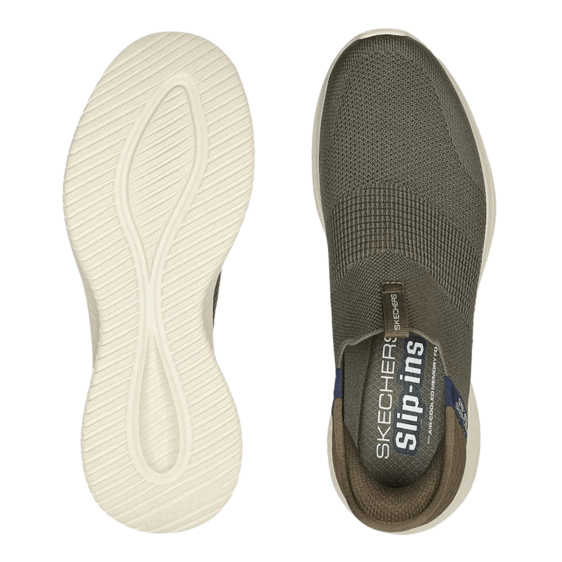 Skechers slip - in herresko - Oliven
