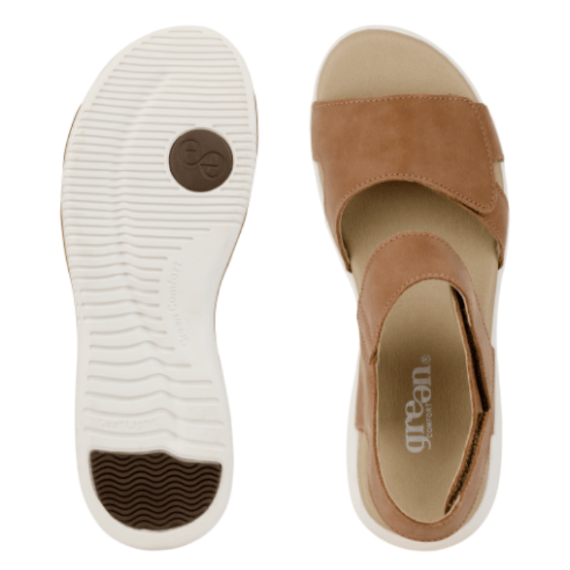 Green Comfort damesandal - Sand