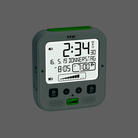 Alarm clock with vibrating pillow